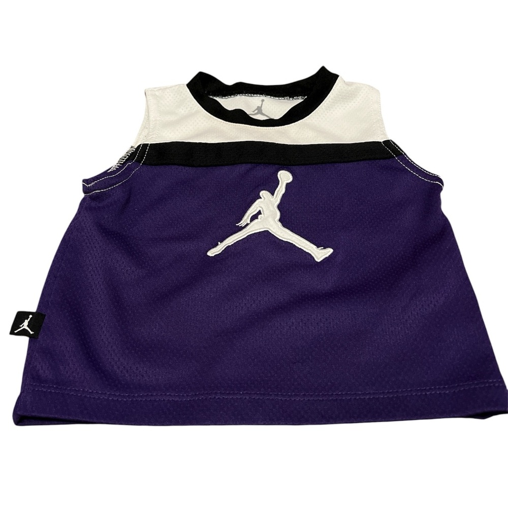 Jordan Kids Tank Top - Black, White, and Purple